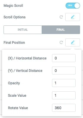 Magic scroll options 3 magic scroll animation for elementor from the plus addons for elementor