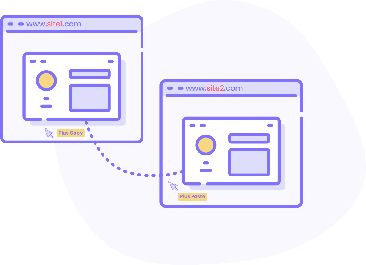 Copy paste cross domain copy paste and live copy elementor from the plus addons for elementor