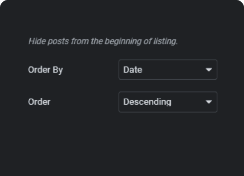 Order By | The Plus Addons for Elementor Order by grid builder for elementor from the plus addons for elementor