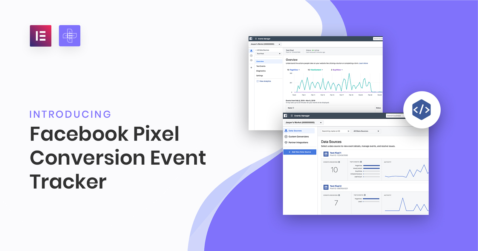 Facebook pixel conversion event tracker og conversion event tracker in elementor from the plus addons for elementor