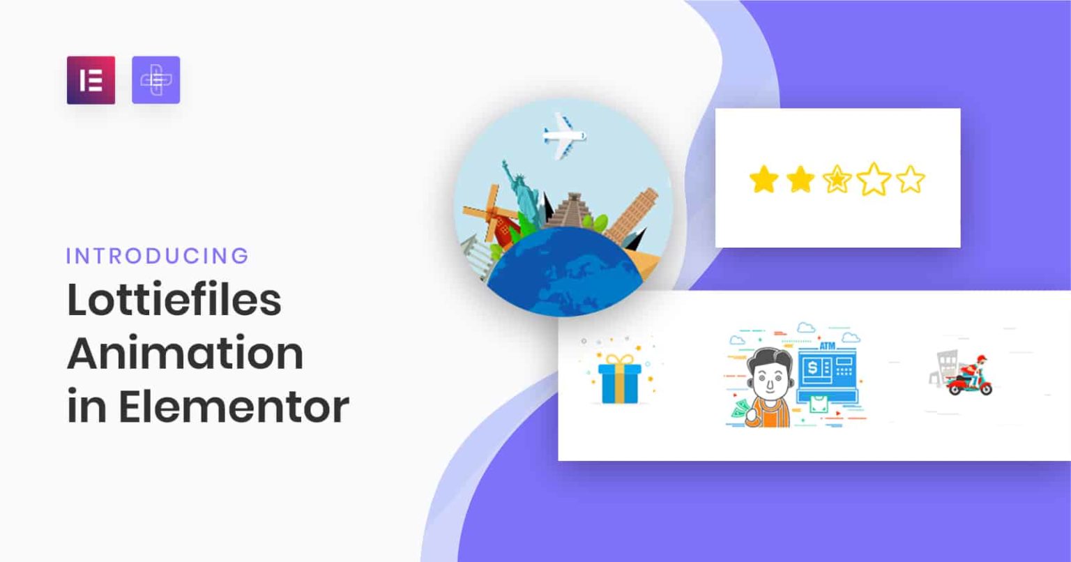 On scroll lottiefiles animation elementor