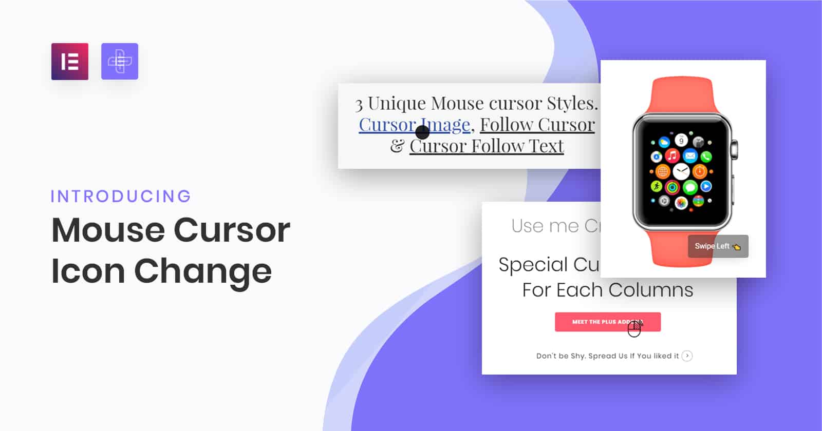 Mouse Cursor Icon Change og The Plus Addons for Elementor