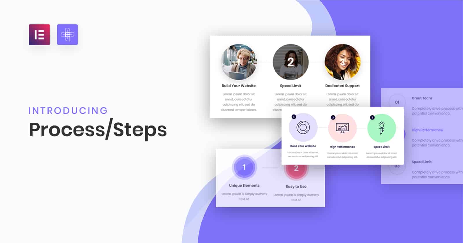 Process/Steps Widget for Elementor | The Plus Addons for Elementor