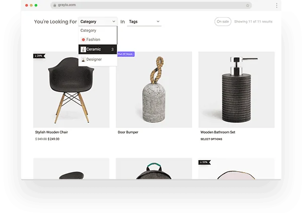 Regular search filter for woocommerce and wordpress