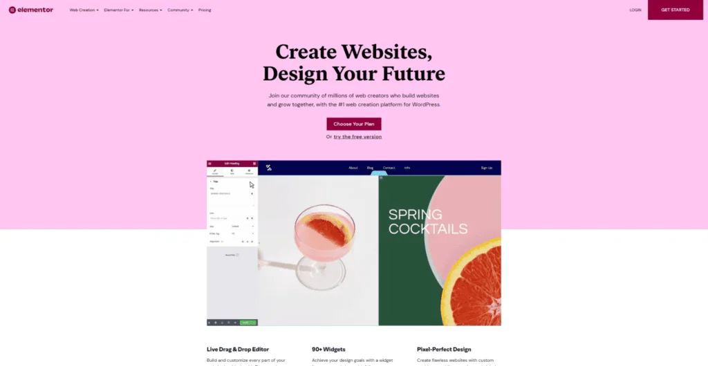 elementor homepage | The Plus Addons for Elementor Elementor homepage