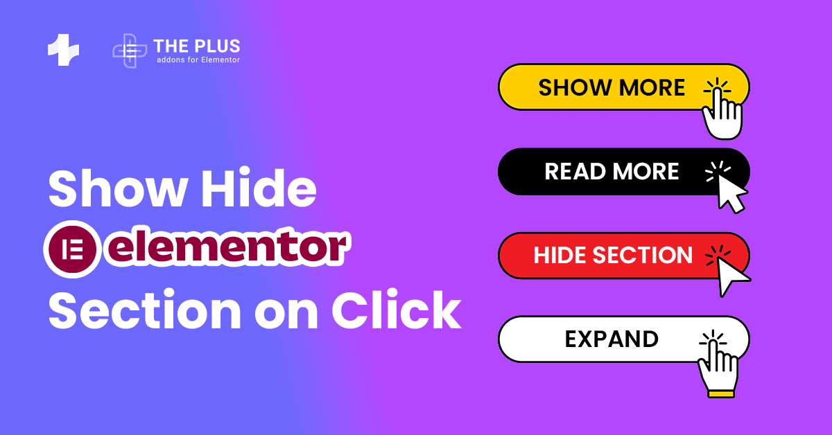 Show Hide Elementor Section featured image
