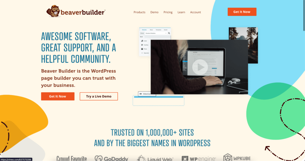 Beaver builder homepage