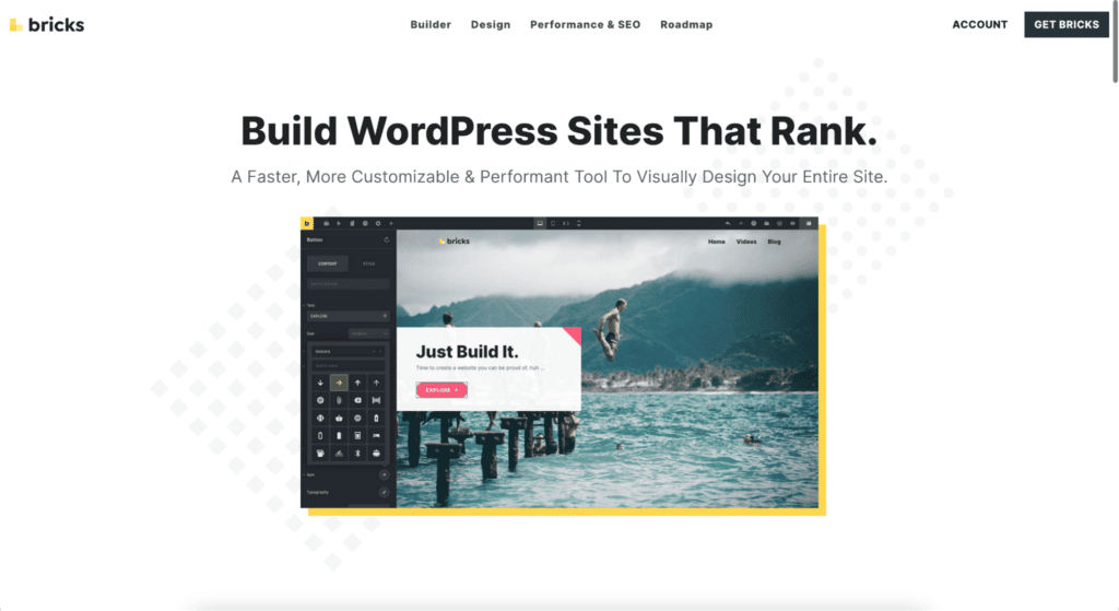 bricks page builder homepage | The Plus Addons for Elementor Bricks page builder homepage