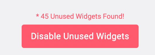 Disable unused widgets example 2