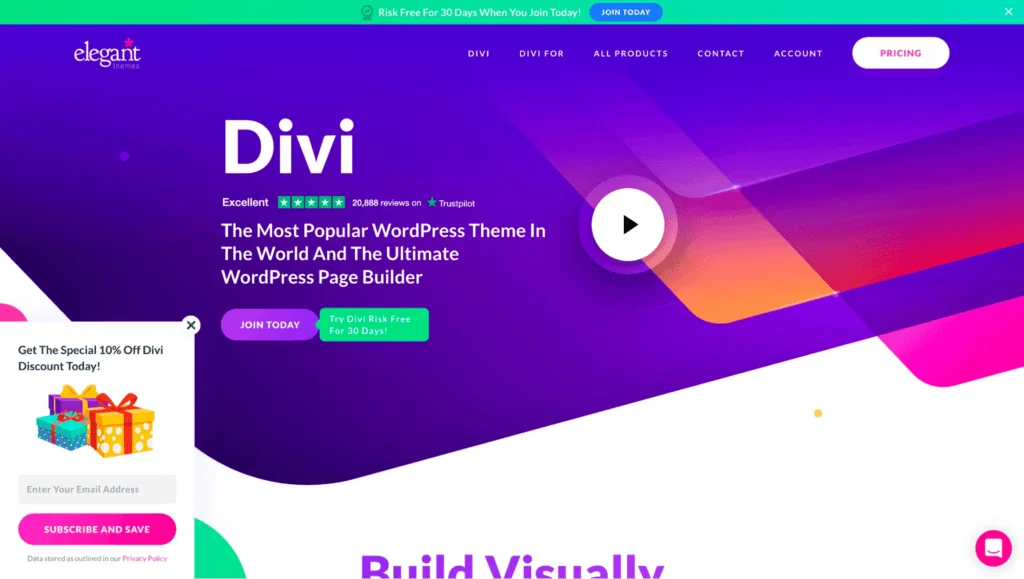 divi homepage | The Plus Addons for Elementor Divi homepage