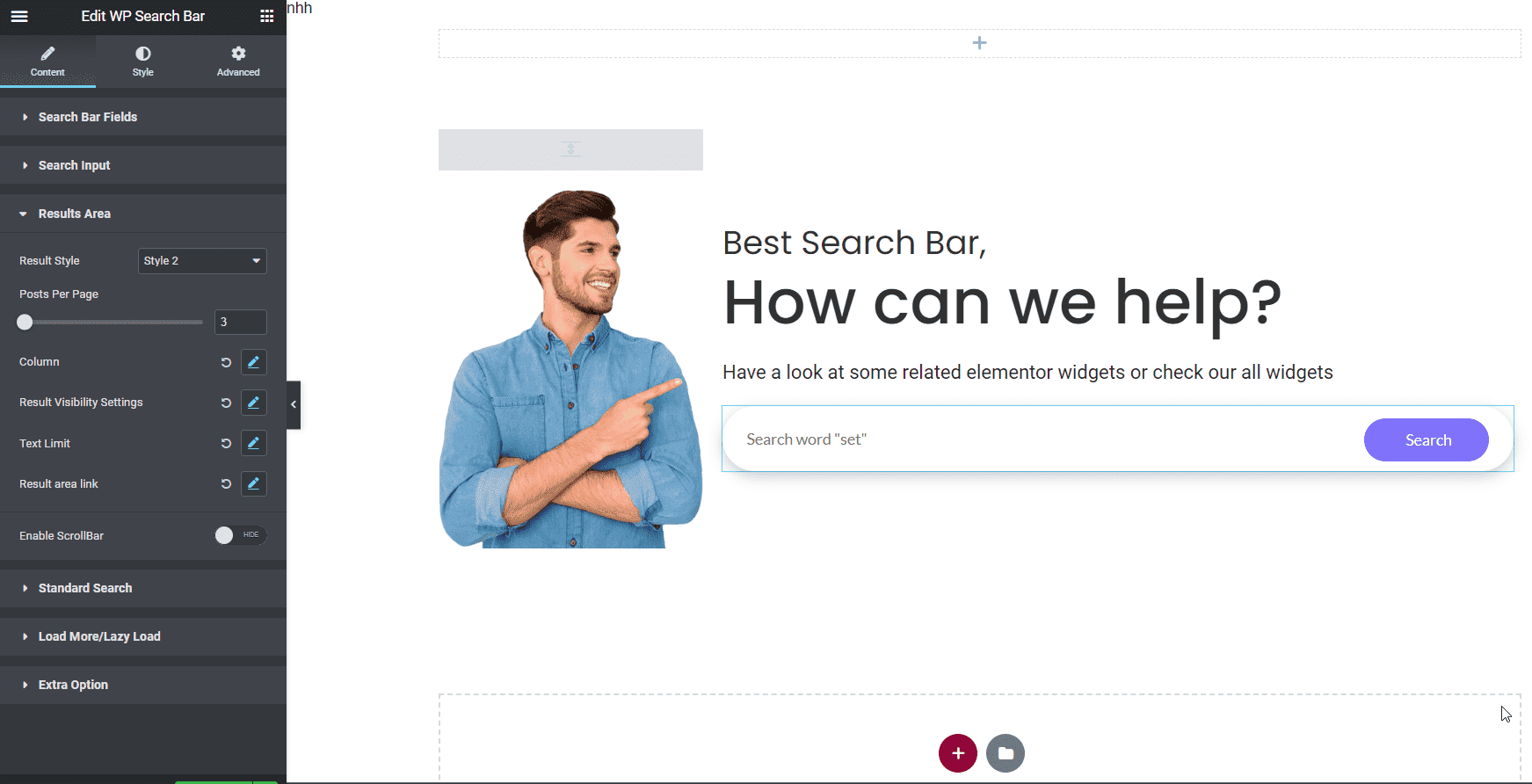 Backend settings for ajax elementor search bar 7 best woocommerce product search plugins [compared] from the plus addons for elementor