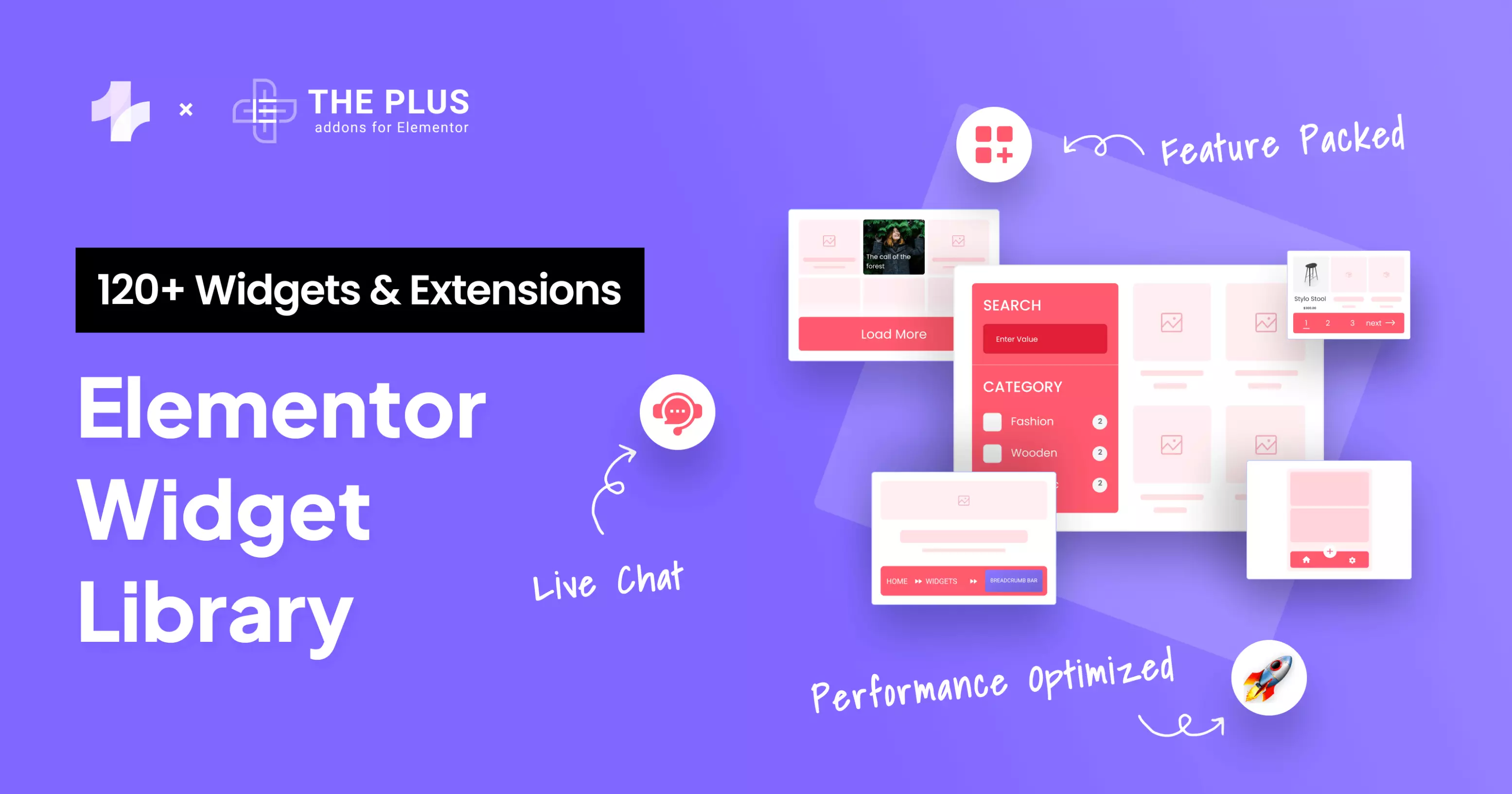 Free Elementor Widgets from The Plus Addons for Elementor