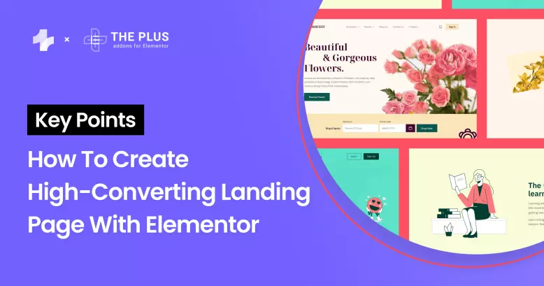 create elementor landing page featured image