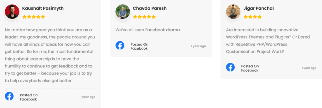 Progressive fields tpae