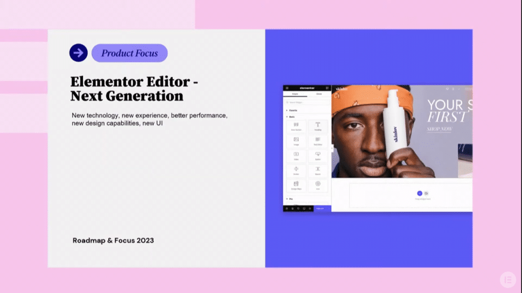 Elementor Next Gen Editor and React Base 1 from The Plus Addons for Elementor