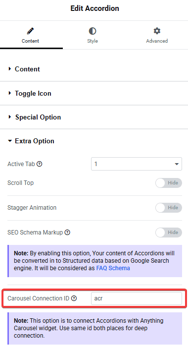 Tpae accordion carousel anything ccid how to connect a slider, tabs with an accordion with carousel id in elementor? From the plus addons for elementor