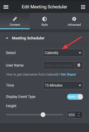 Meeting scheduler calendly