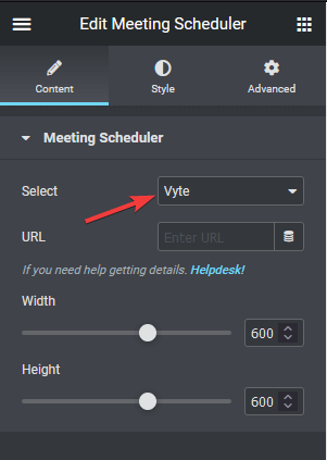 Meeting scheduler vyte