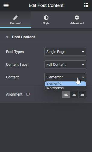 Elementor Free Post Content Widget from The Plus Addons for Elementor
