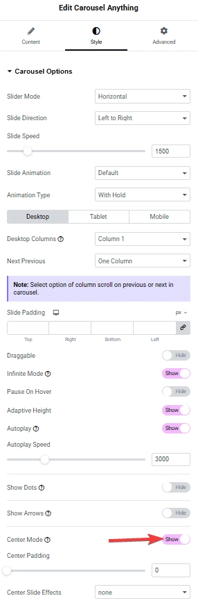 Tpae carousel anything style center mode 1 how to increase the size of center slide in elementor carousel? From the plus addons for elementor