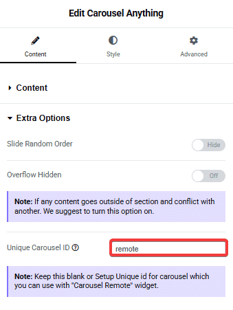 Tpae carousel anything template connect carousel remote ucid how to connect carousel remote with carousel in elementor? From the plus addons for elementor