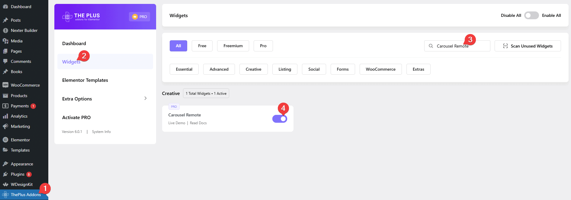 carousel remote | The Plus Addons for Elementor Carousel remote carousel remote elementor widget settings overview from the plus addons for elementor
