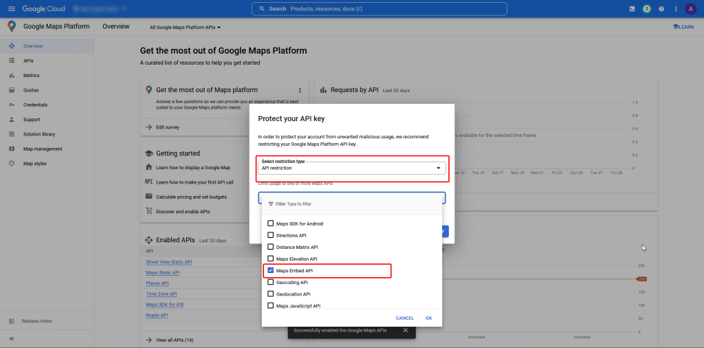 Google map api step 7