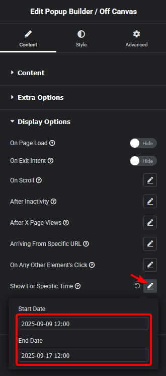 popup builder date new | The Plus Addons for Elementor Popup builder date new how to show elementor popup for a specific date and time period? From the plus addons for elementor