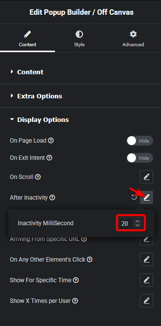 popup builder inactivity new | The Plus Addons for Elementor Popup builder inactivity new how to delay popup on user inactivity in elementor? From the plus addons for elementor