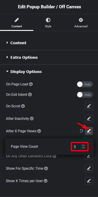 popup builder pageviews new | The Plus Addons for Elementor Popup builder pageviews new how to trigger a popup after a certain number of page views in elementor? From the plus addons for elementor