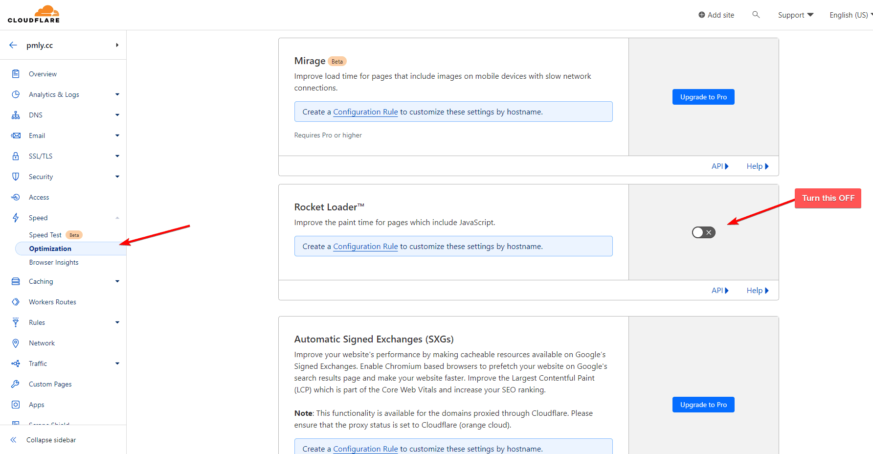 Cloudflare rocket loader