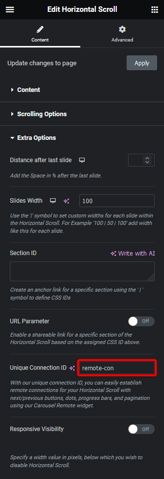 horizontal scroll unique connection id 1 | The Plus Addons for Elementor Horizontal scroll unique connection id