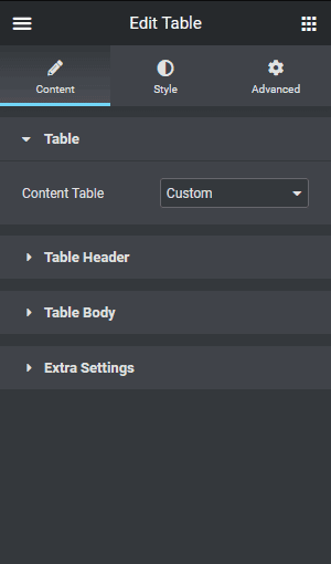 table content | The Plus Addons for Elementor Table content