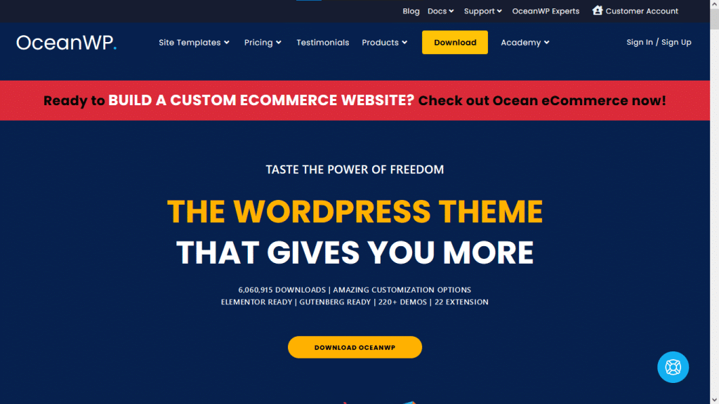 OceanWP Theme Best WooCommerce Elementor Themes (Detailed Comparison) from The Plus Addons for Elementor