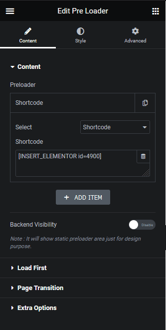 Preloader shortcode added