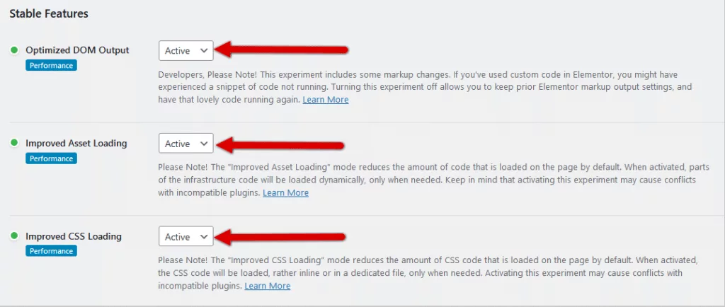 Activating experimental features 25+ ways to speed up elementor website [guaranteed results] from the plus addons for elementor