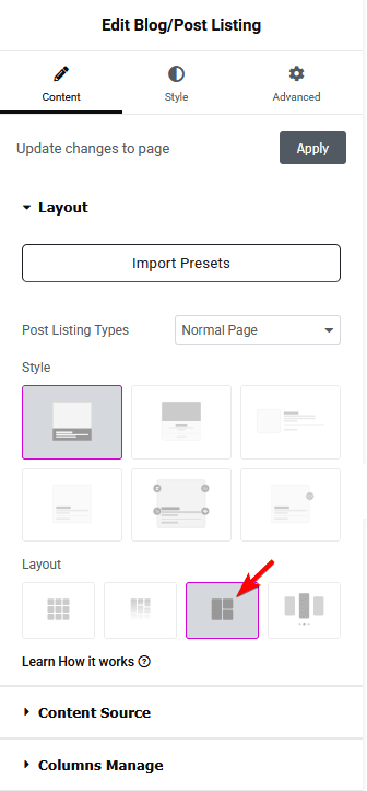 Blog listing metro new how to show blog posts in metro layout in elementor? From the plus addons for elementor