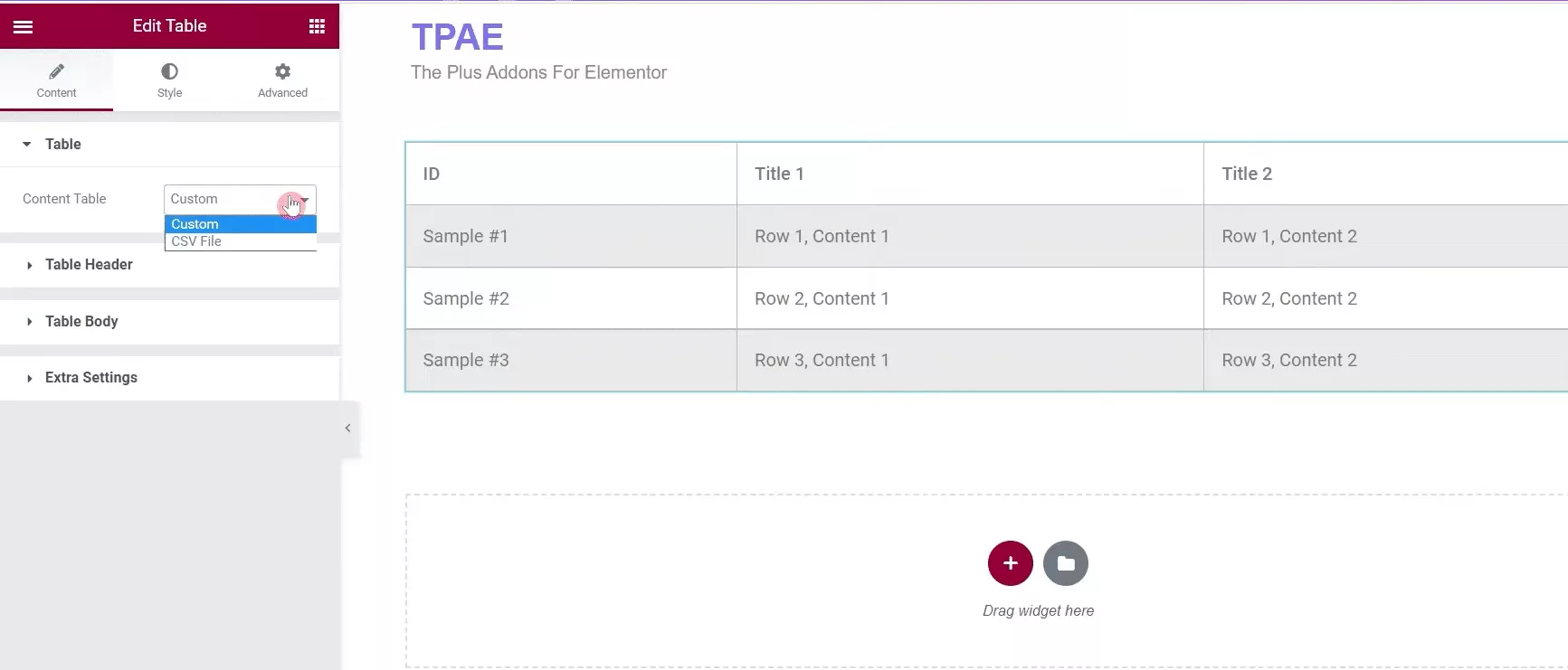 Create custom tables directly from elementor dashboard 5 best elementor comparison table plugins from the plus addons for elementor