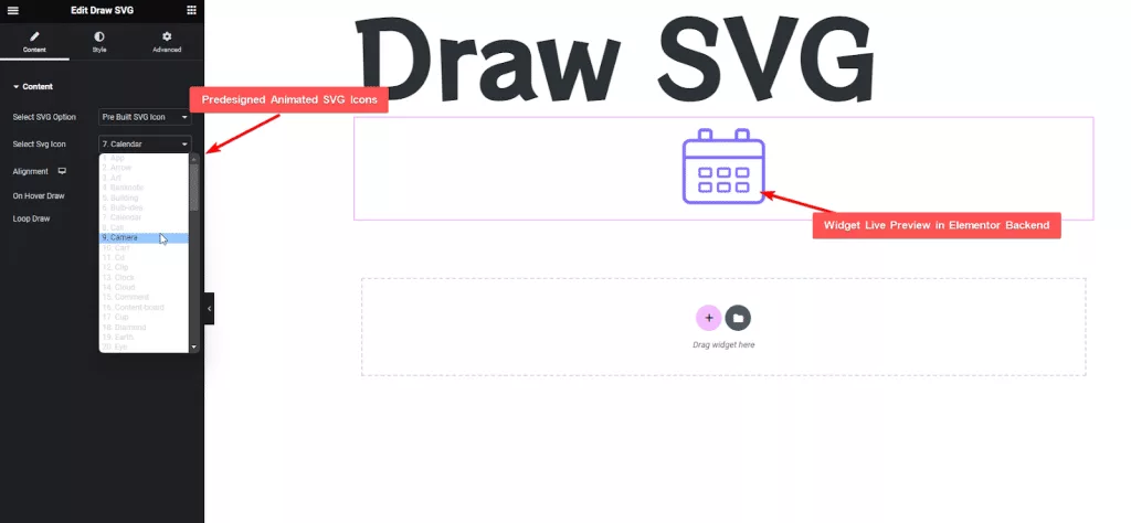 Draw svg how to change custom svg icons color in elementor? From the plus addons for elementor