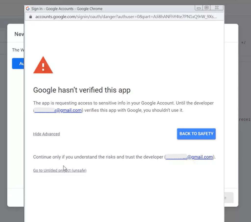 Authorization process