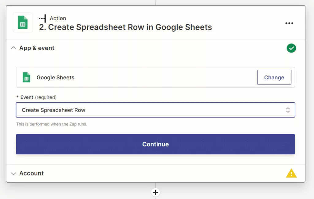 Create spreadsheet