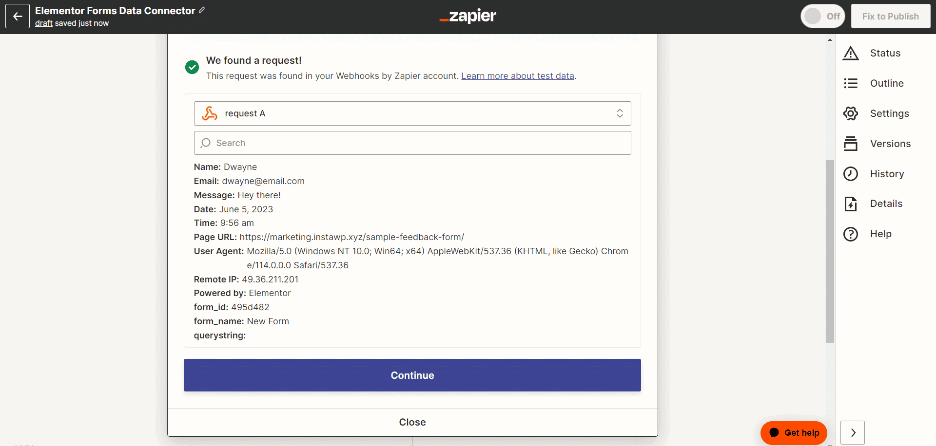 How to Send Elementor Forms Data to Google Sheet?