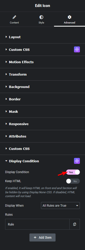 display condition settings new | The Plus Addons for Elementor Display condition settings new display conditions settings overview from the plus addons for elementor