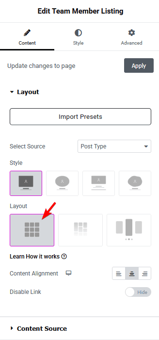 Team member listing grid layout new how to show team members in grid layout in elementor? From the plus addons for elementor