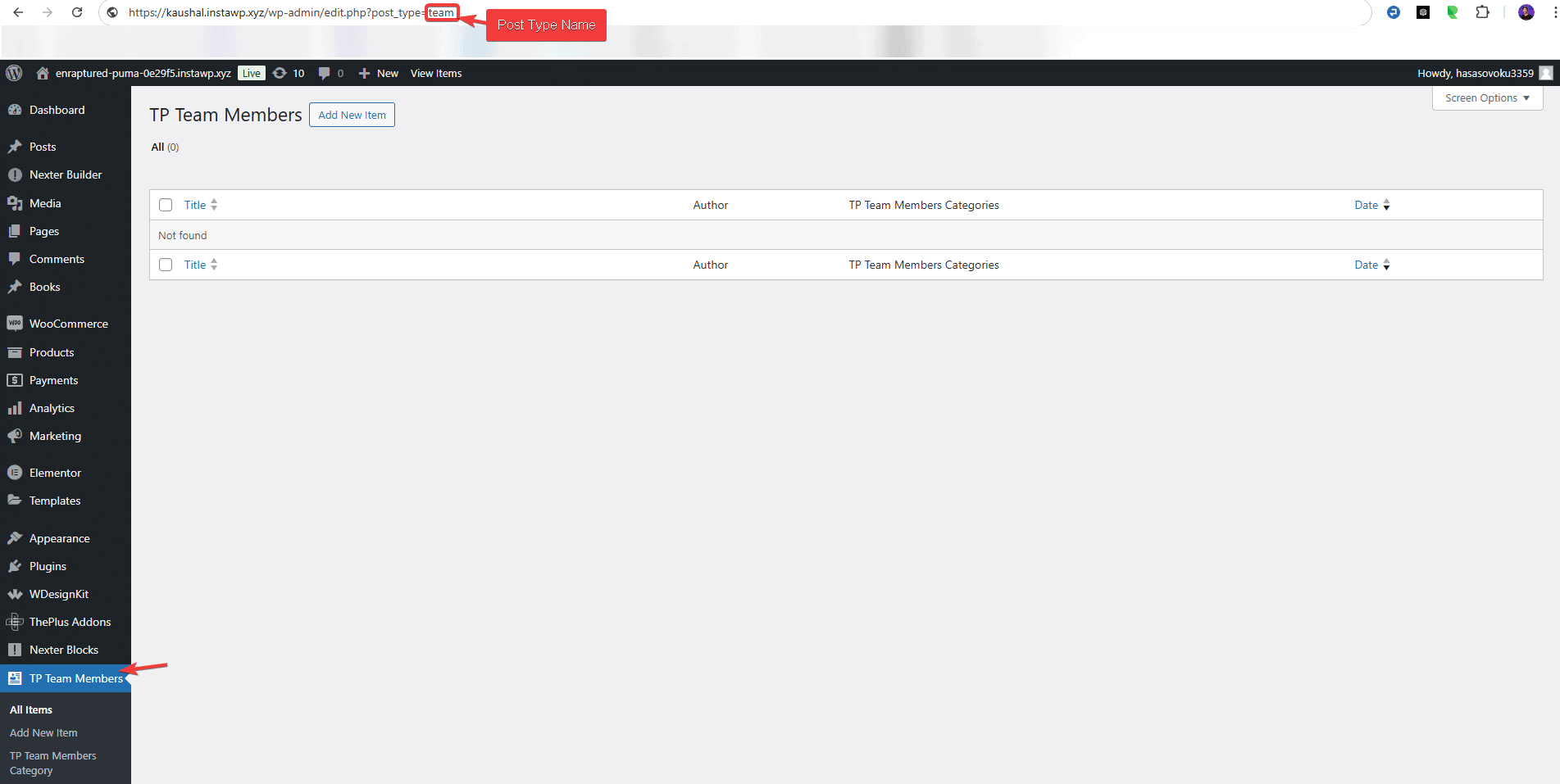 teammember prebuilt theme based posttype name | The Plus Addons for Elementor Teammember prebuilt theme based posttype name how to create elementor team members section with custom post type? From the plus addons for elementor