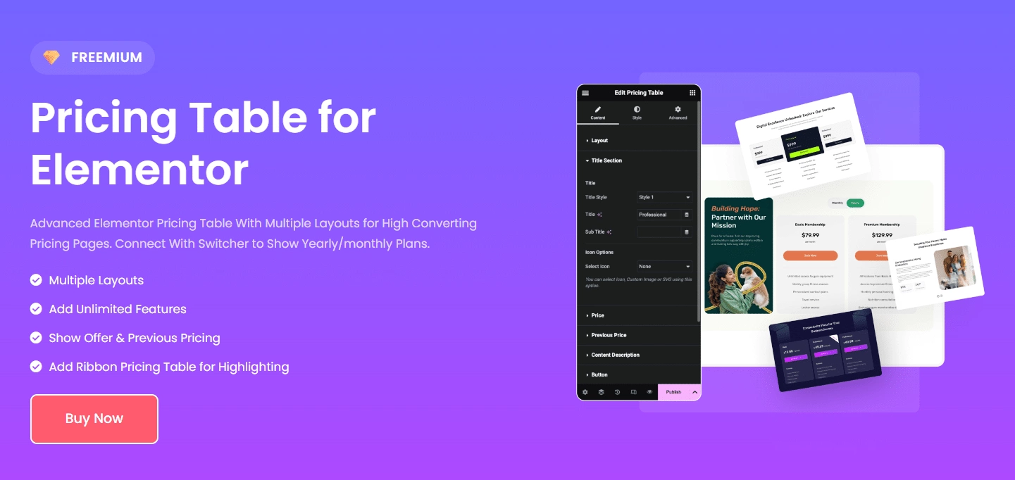 Pricing table for elementor 5 best elementor pricing table plugins from the plus addons for elementor