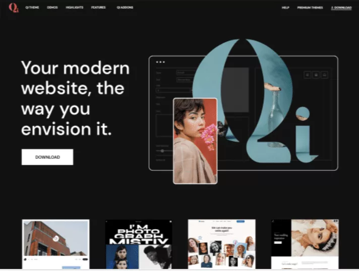 Qi 5 best wordpress multipurpose themes for elementor from the plus addons for elementor