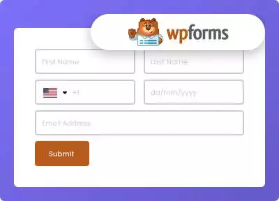 Wpforms wp forms from the plus addons for elementor