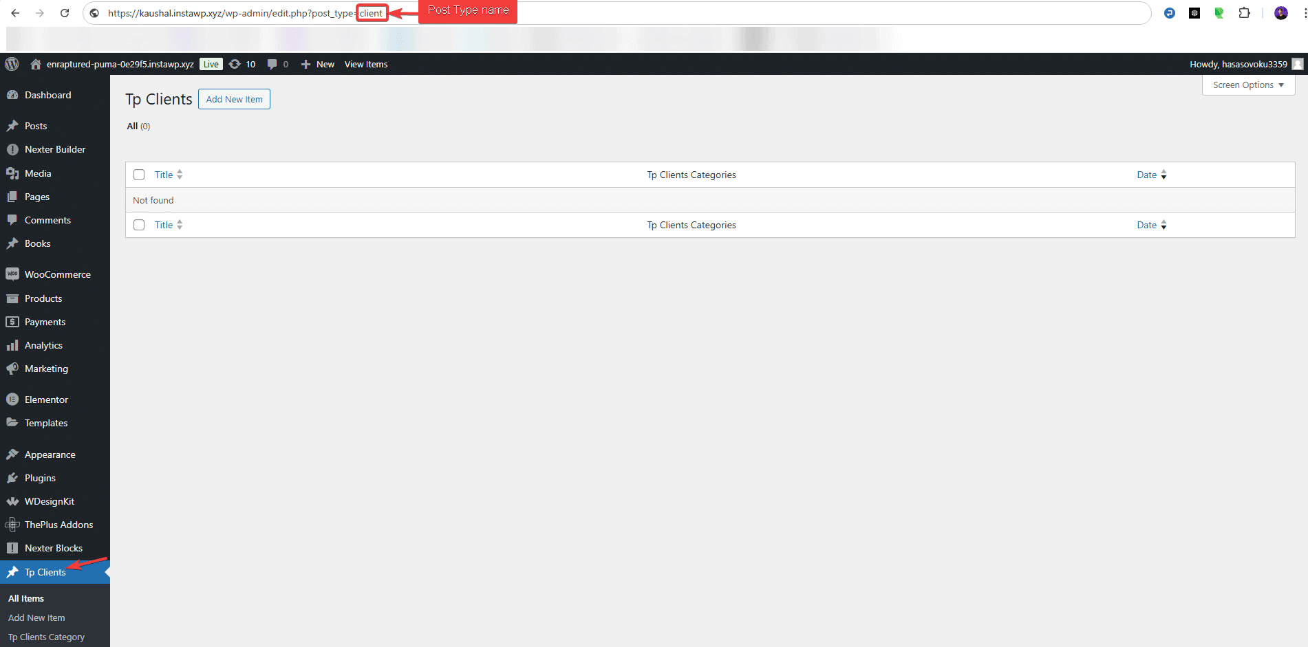 client prebuilt theme based posttype name 1 | The Plus Addons for Elementor Client prebuilt theme based posttype name 1 how to add logo showcase from dynamic custom post type in elementor? From the plus addons for elementor