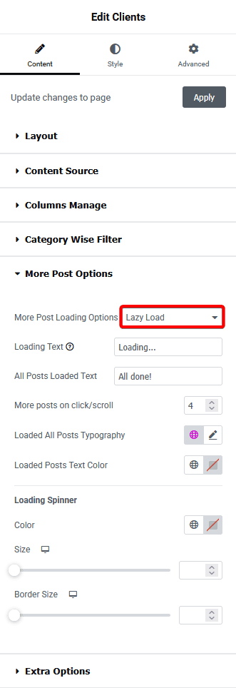 Clients listing lazy load new how to add infinite scroll in elementor logo showcase? From the plus addons for elementor